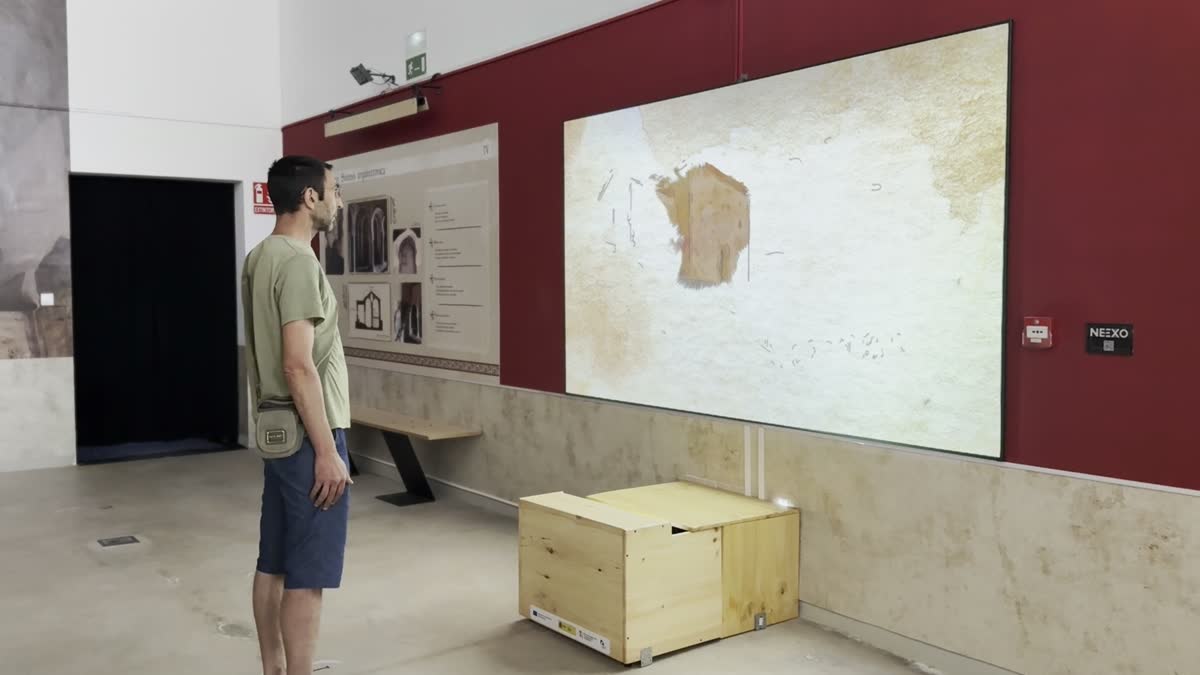 Exhibition hall of the San Baudelio de Berlanga Interpretation Centre